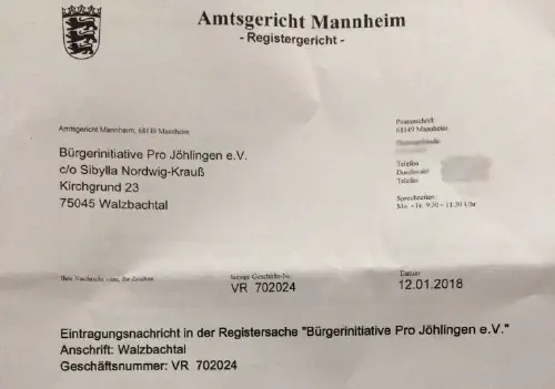 Wir sind jetzt offiziell ein eingetragener Verein! 